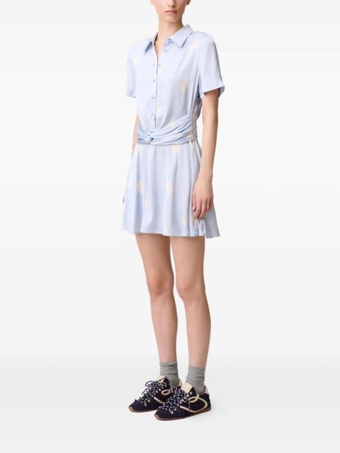 Claudie Pierlot floral-print mini dress - Blue