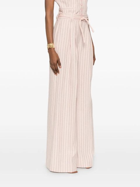 ZIMMERMANN Alchemy striped trousers - Pink