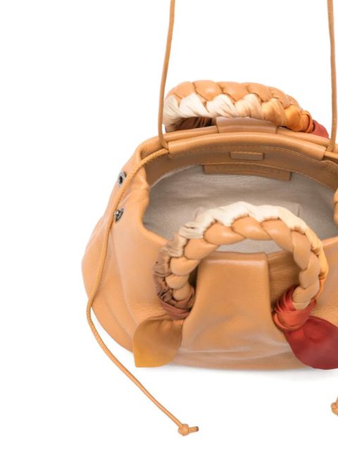 Hereu Bombon Foulard braided-handle tote bag - Neutrals