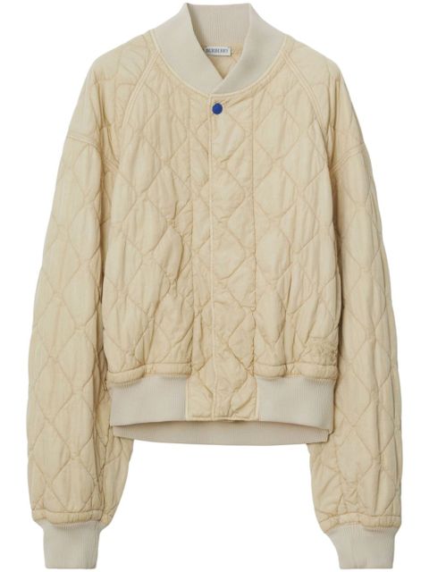 Burberry quilted bomber jacket - Neutrals - zdjęcie produktu nr 1