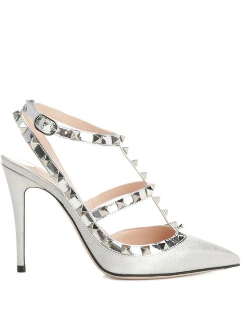 Valentino Garavani 100mm Rockstud pumps - Grey - zdjęcie produktu nr 2