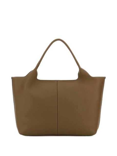 Tod's leather top-handle tote bag - Brown - zdjęcie produktu nr 2