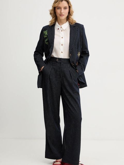 Never Fully Dressed koszula Miley damska kolor biały regular z kołnierzykiem klasycznym NFDTO2023