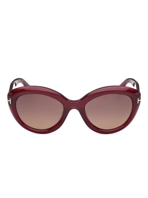 TOM FORD Eyewear cat-eye frame sunglasses - Red - zdjęcie produktu nr 1