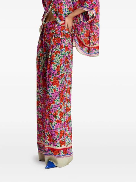 Essentiel Antwerp floral trousers - Red