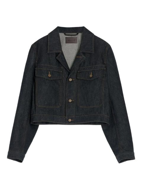 LEMAIRE button-fastening patch-pocket denim jacket - Black - zdjęcie produktu nr 1