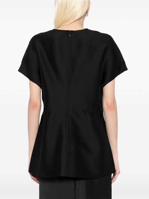 TOTEME zip fastening top - Black