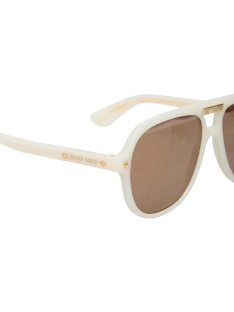 Golden Goose Charlie pilot-frame sunglasses - White