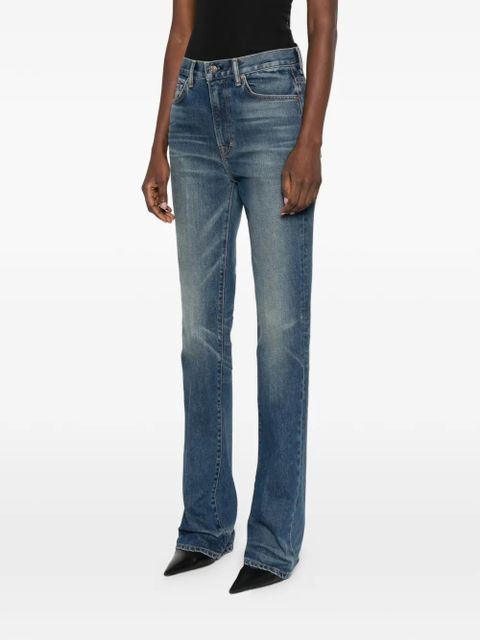 TOM FORD washed indigo trousers - Blue