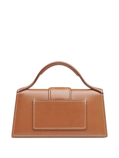 Jacquemus The Bambino contrast-stitch shoulder bag - Brown