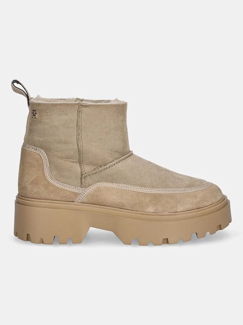 Tommy Hilfiger botki zamszowe REAL SHEARLING PULLON - zdjęcie produktu nr 1