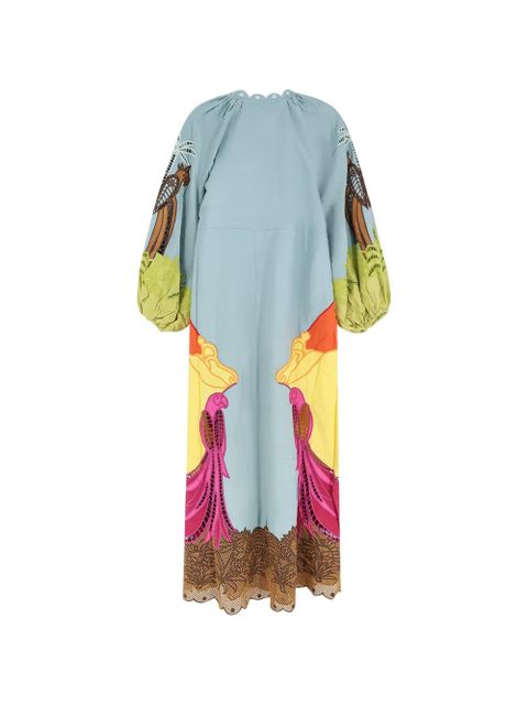 FARM Rio floral-print maxi dress - Blue - zdjęcie produktu nr 2