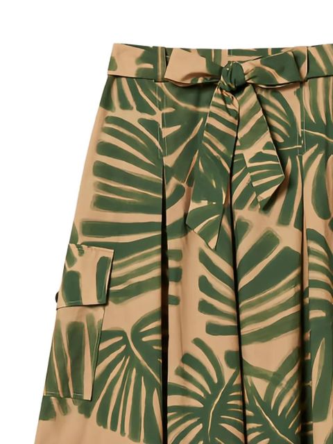 TWINSET leaf-print belted midi skirt - Neutrals - zdjęcie produktu nr 2