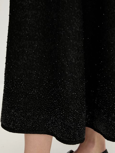 Stine Goya sukienka kolor czarny maxi rozkloszowana SG-PF25-D109-2379