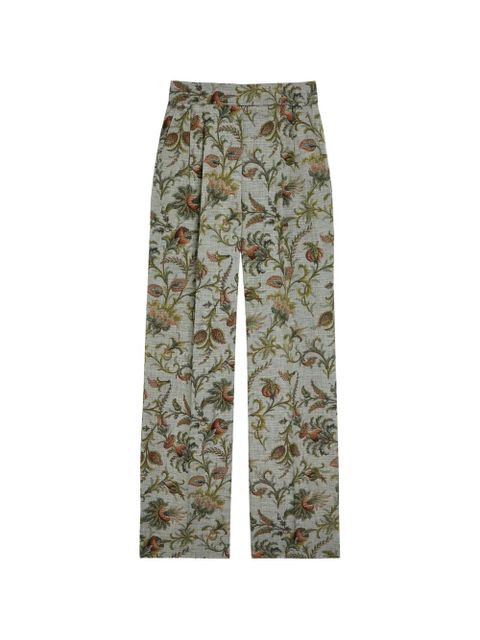 ETRO floral-print trousers - Grey - zdjęcie produktu nr 1