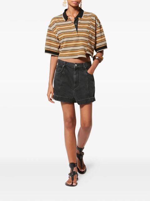 MARANT ÉTOILE Isalyne striped top - Neutrals - zdjęcie produktu nr 2
