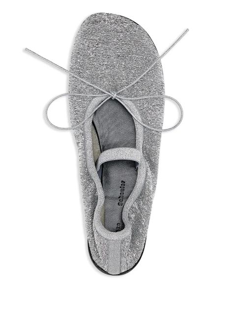 Proenza Schouler Glove glitter ballet flats - Silver