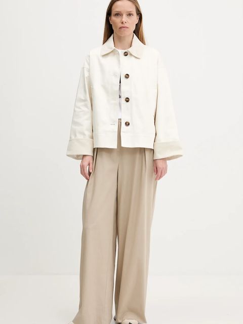 Barbour kurtka ABBEY kolor beżowy przejściowa LCA0362 - zdjęcie produktu nr 2