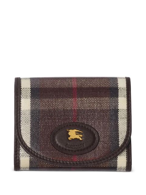 Burberry Highlands compact leather wallet - Red - zdjęcie produktu nr 1