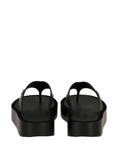 Tory Burch platform flip flops - Black