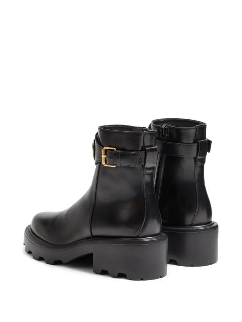Valentino Garavani 55mm VLogo Signature buckle-fastening ankle boots - Black - zdjęcie produktu nr 2