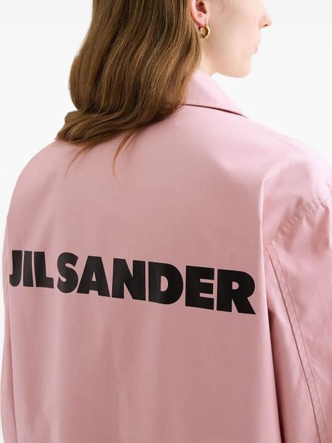 Jil Sander logo -print cotton jacket - Pink