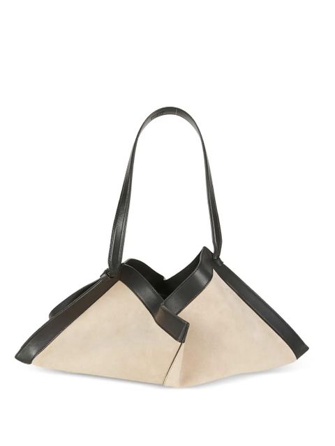 Yuzefi Wonton geometric leather tote bag - Neutrals - zdjęcie produktu nr 1