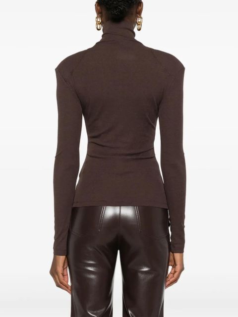 Nanushka turtleneck top - Brown