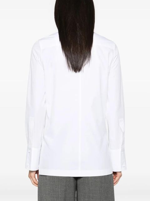 Jil Sander ruffle-trim shirt - White