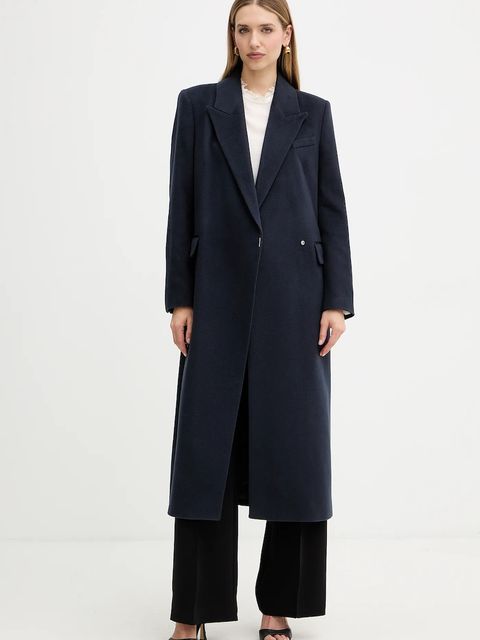 BOSS płaszcz kaszmirowy kolor granatowy 50548726 - zdjęcie produktu nr 2
