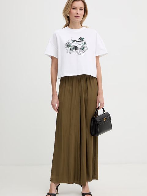 Karl Lagerfeld t-shirt damski bawełniany - zdjęcie produktu nr 1