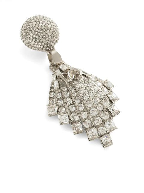 Dolce & Gabbana crystal-embellished earrings - Silver - zdjęcie produktu nr 2