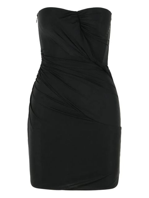 Blumarine strapless draped mini dress - Black - zdjęcie produktu nr 1