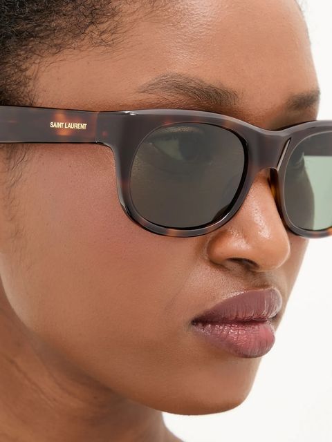 Saint Laurent okulary przeciwsłoneczne damskie kolor zielony SL 815 ROMY