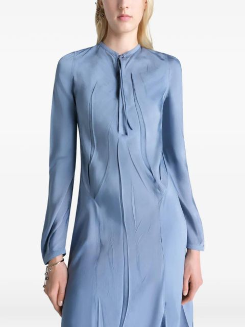 LEMAIRE pleated bias day dress - Blue