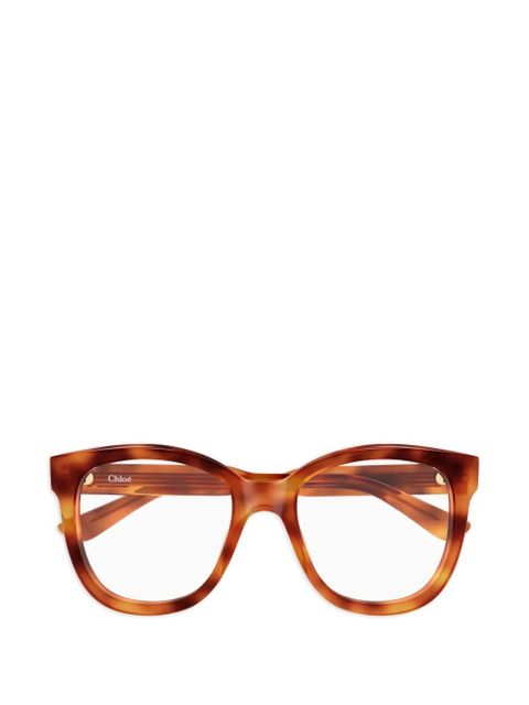 Chloé Eyewear cat-eye glasses - Orange - zdjęcie produktu nr 1