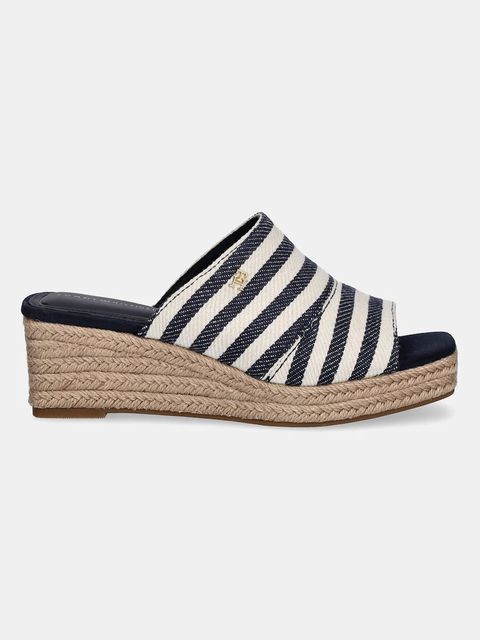 Tommy Hilfiger klapki NAUTICAL STRIPES ESPADRILLE MULE - zdjęcie produktu nr 2