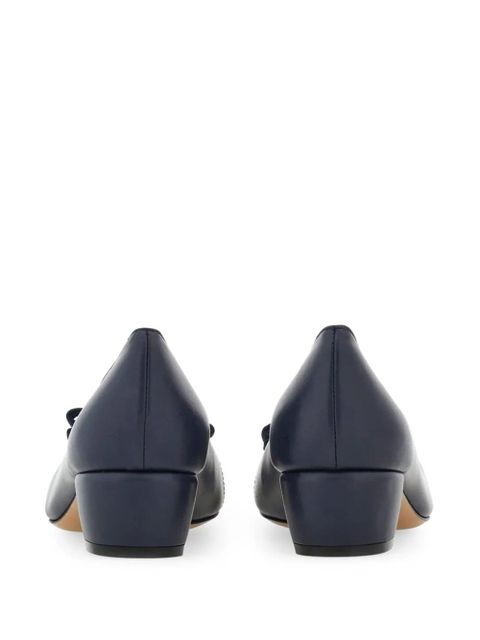 Ferragamo Vara 30mm leather pumps - Blue - zdjęcie produktu nr 2