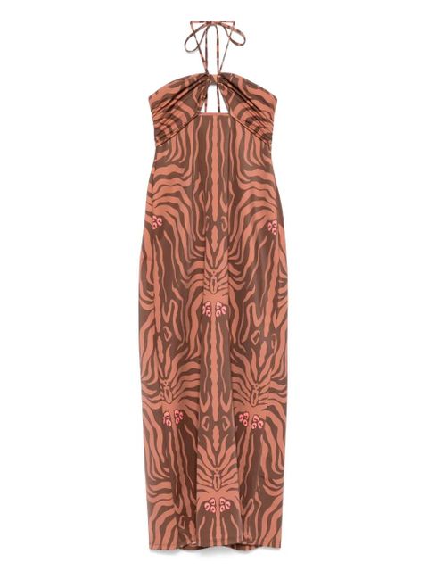 Johanna Ortiz Jungle Palms midi dress - Brown - zdjęcie produktu nr 1