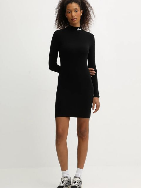 Guess sukienka ALBA kolor czarny mini dopasowana V5BK04 KCBF1