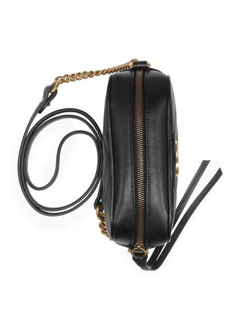 Gucci mini GG Marmont cross body bag - Black