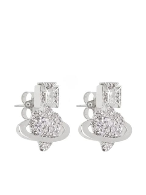 Vivienne Westwood Valentine's Agnatha orb-embellished earrings - Silver