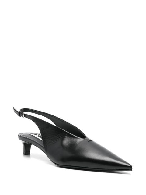 Jil Sander 40mm leather pumps - Black