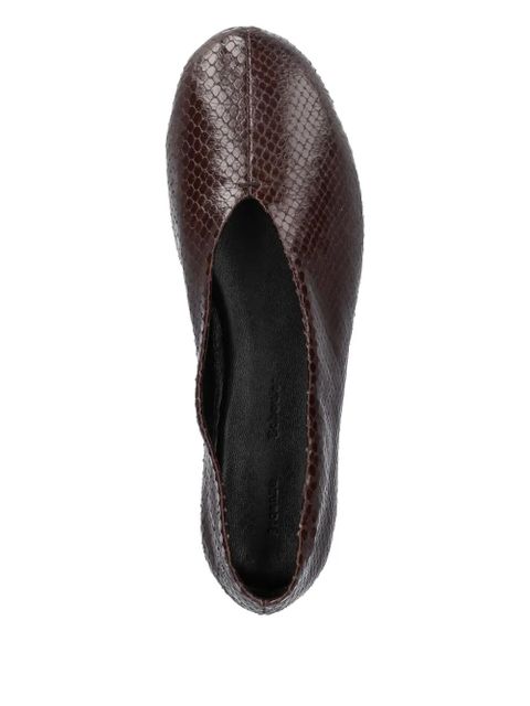 Proenza Schouler leather ballerina shoes - Brown - zdjęcie produktu nr 2