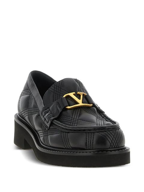 Valentino Garavani VLogo Signature quilted loafers - Black