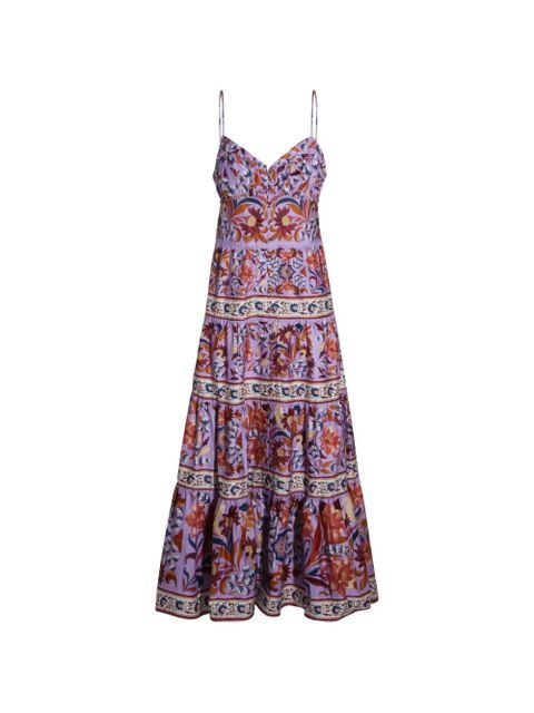 FARM Rio button floral dress - Purple - zdjęcie produktu nr 1