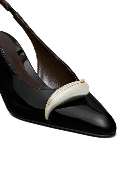Tory Burch pierced slingback heel - Black
