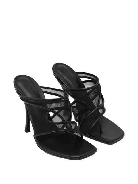 Christopher Esber Ringer mesh-panel heeled mules - Black - zdjęcie produktu nr 2