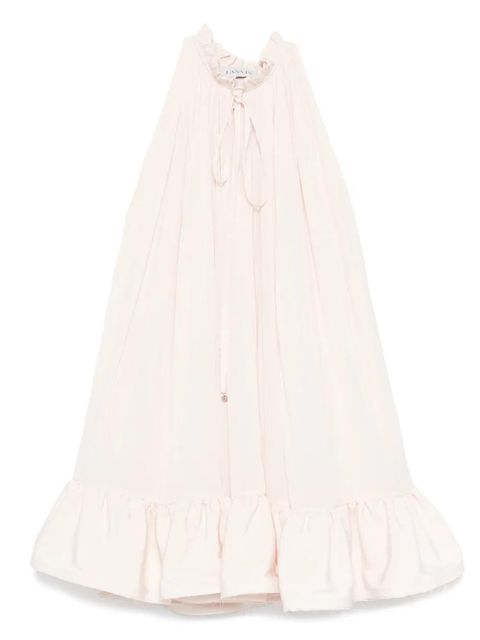 Lanvin frill-neck ruffled mini dress - Pink - zdjęcie produktu nr 1