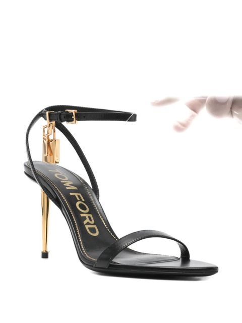 TOM FORD Padlock ankle-strap sandals - Black - zdjęcie produktu nr 2